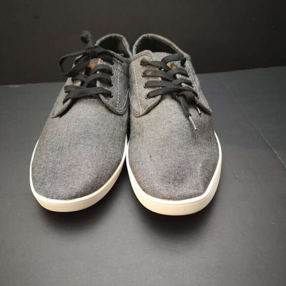 Steve Madden Men's Size 11.5 Dark Grey Lace Closure Fenta Deck Shoes - Picture 4 of 8